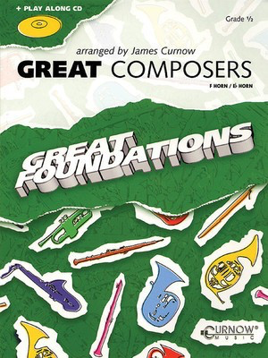 Great Composers - F Horn/Eb Horn - Grade 0.5 - French Horn Sheet Music|Eb Tenor Horn James Curnow Curnow Music /CD