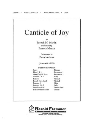 Canticle of Joy - Joseph M. Martin - Shawnee Press Score/Parts
