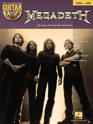 Megadeth - Guitar Play-Along Volume 129 - Guitar Hal Leonard Guitar TAB with Lyrics & Chords /CD