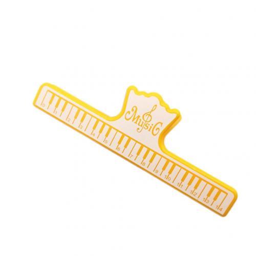 Music or Paper Clip Large Yellow with Piano Keyboard