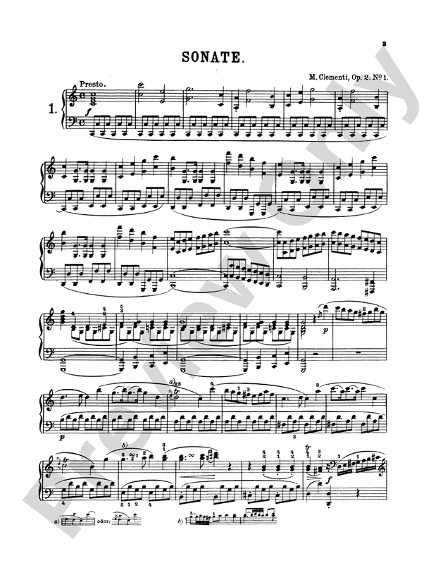 Clementi - Seven Sonatas (Volume I) - Piano Solo (Digital Download)