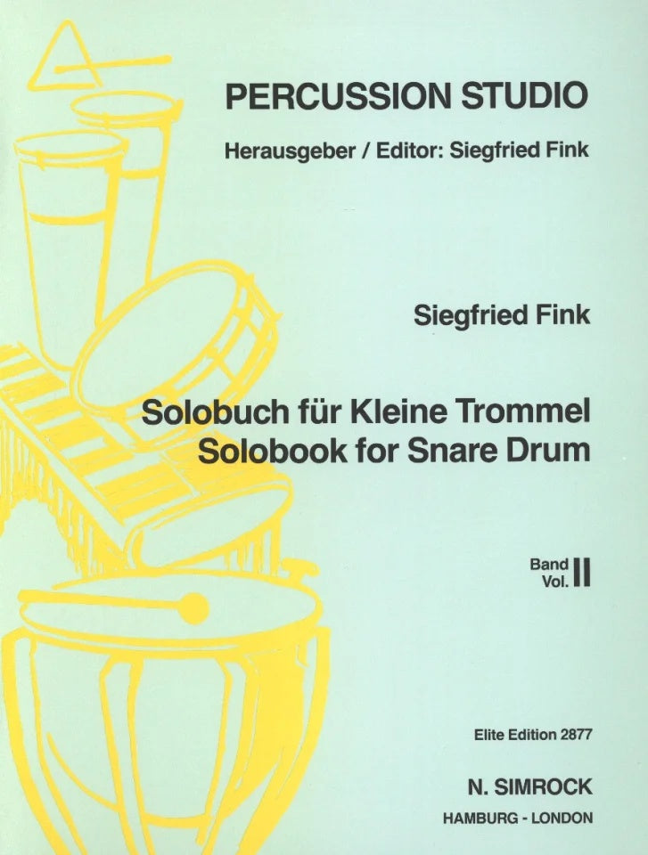 Solobook for Snare Drum Vol 2 - Fink - Simrock M221108272