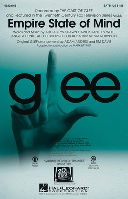Empire State of Mind - (featured in Glee) - 2-Part Adam Anders|Tim Davis Hal Leonard Choral Score Octavo