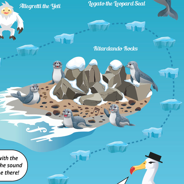 Penguin Piano A3 Music Practice Chart by Musically Gifted