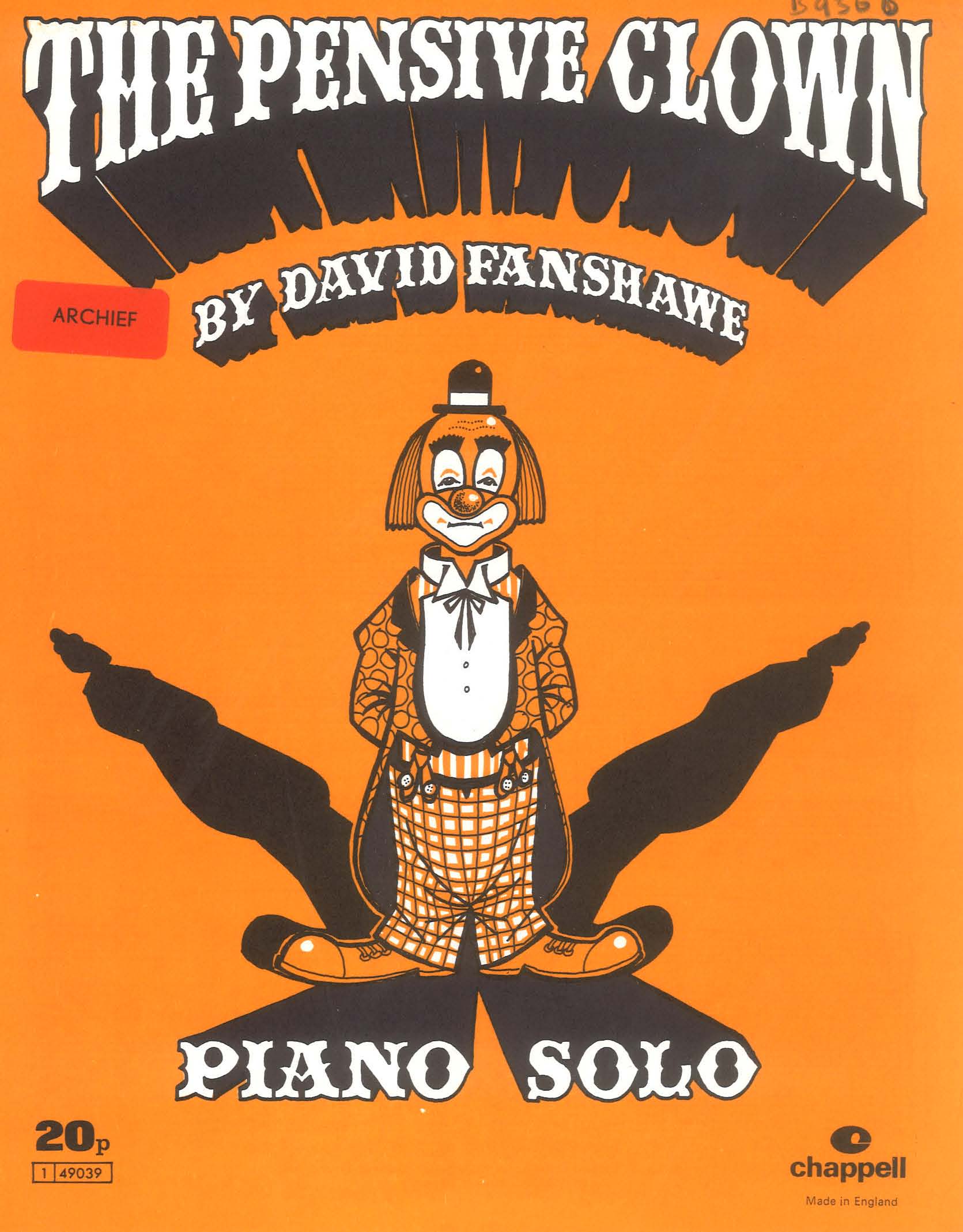 The Pensive Clown - Piano Solo (Digital Download)