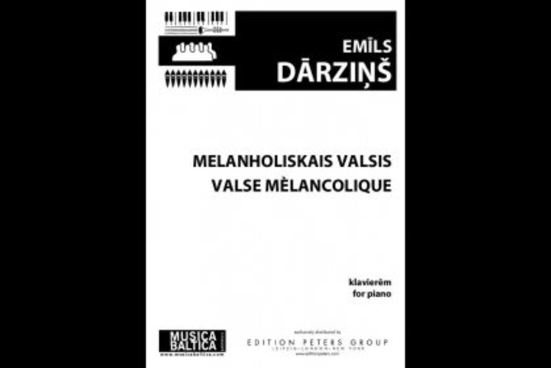 Darzins - Valse Melancolique - Piano Solo Musica Baltica MB0351