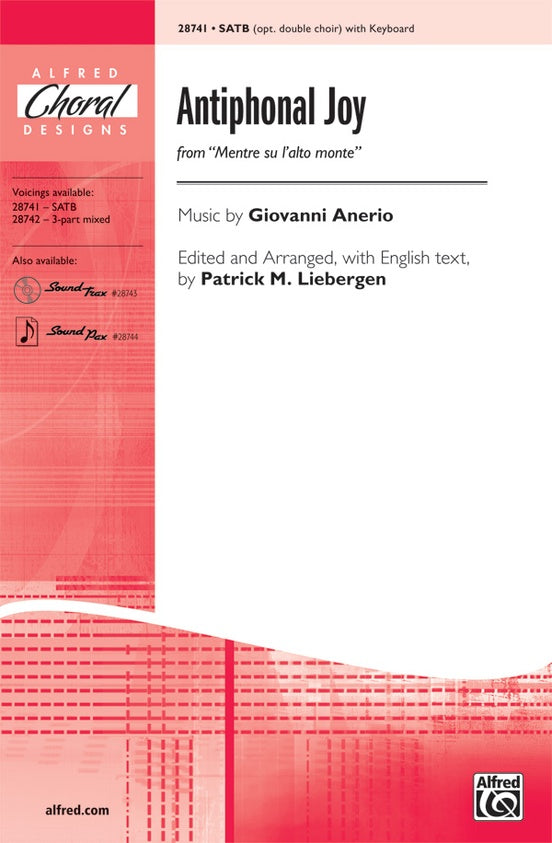 Antiphonal Joy (from Mentre su l'alto monte) – SATB Choral Octavo (Digital Download)