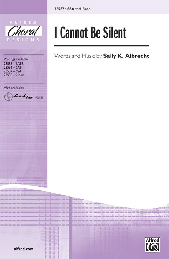 I Cannot Be Silent – SSA Choral Octavo (Digital Download)