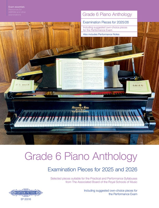 ABRSM Grade 6 Piano Anthology Exam Pieces 2025-2026 - Piano Solo ABRSM EP20016