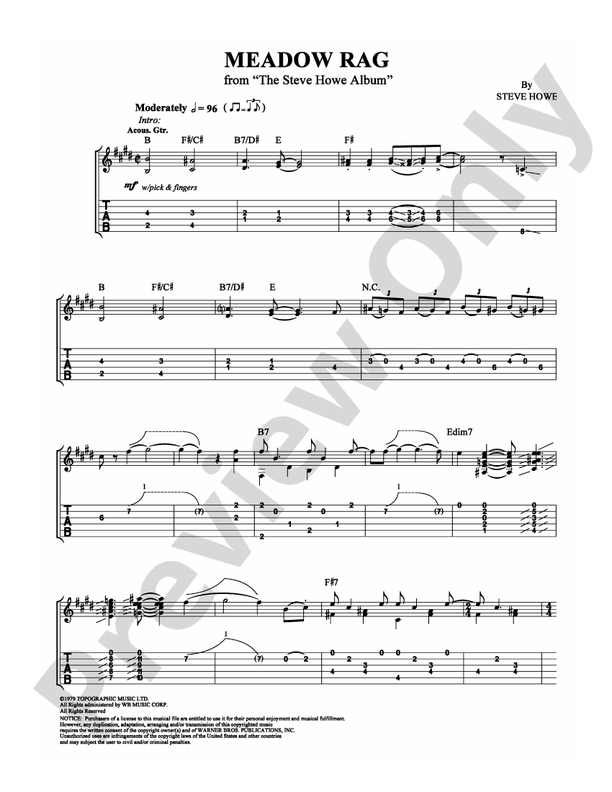 Meadow Rag - Guitar TAB (Digital Download)