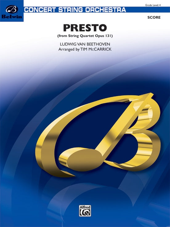 Presto – String Orchestra Conductor Score & Parts (Digital Download)