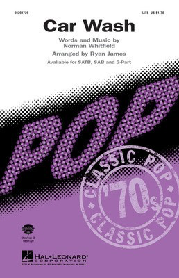 Car Wash - Norman Whitfield - 2-Part Ryan James Hal Leonard Choral Score Octavo