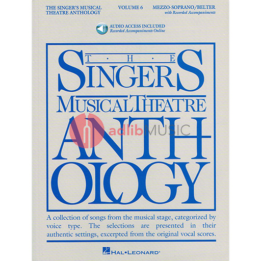 The Singer's Musical Theatre Anthology - Volume 6 - Mezzo-Soprano/Belter, Book/Online Audio - Various - Mezzo-Soprano Hal Leonard (Check Price)