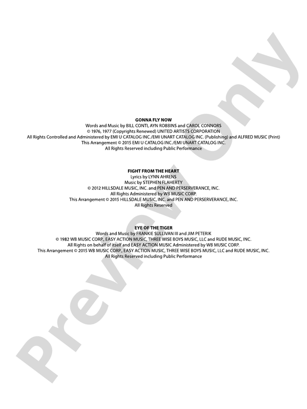 Rocky on Broadway - Concert Band Conductor Score & Parts (Digital Download)