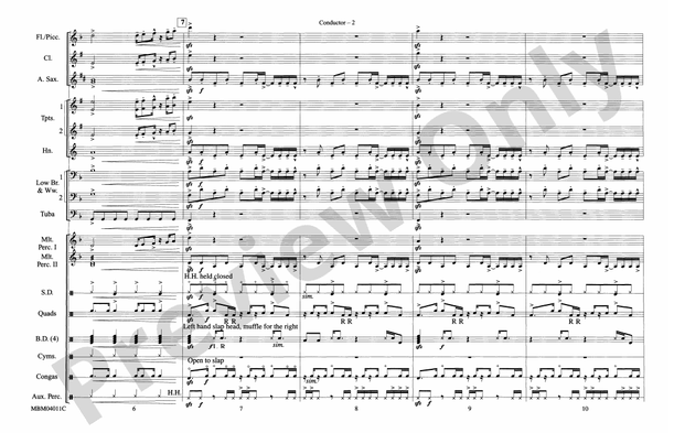 Crazy in Love (Arr. Ralph Ford) – Marching Band Conductor Score & Parts (Digital Download)