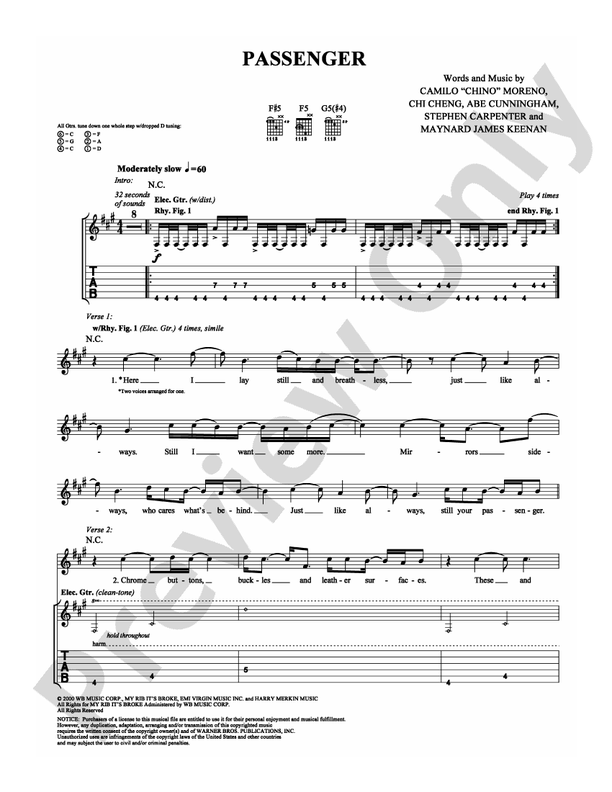 Passenger - Guitar TAB (Digital Download)