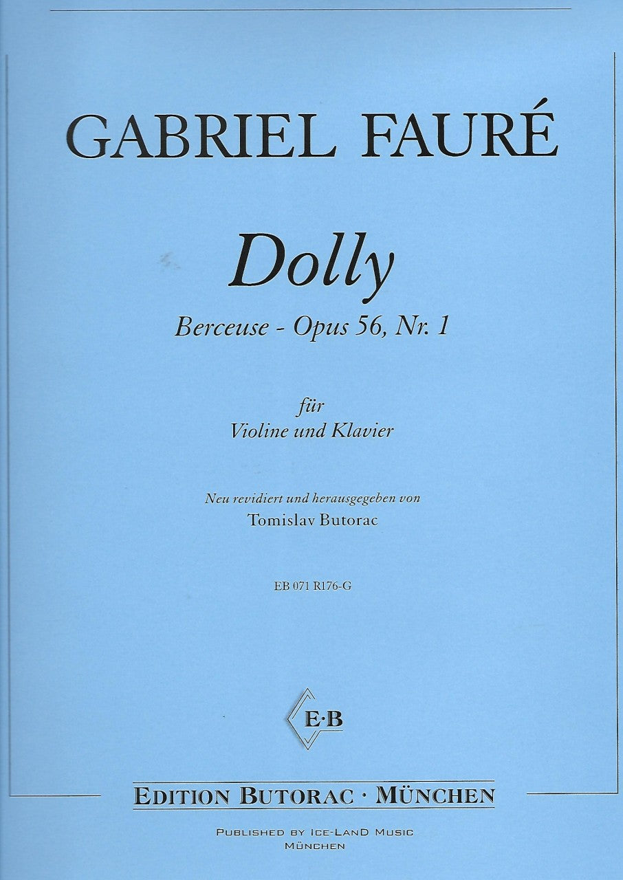 Faure - Berceuse from Dolly Op56/1 - Cello/Piano Accompaniment Iceland EB071R178-G