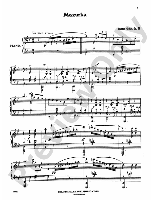 Godard - Four Piano Solos - Piano Solo (Digital Download)