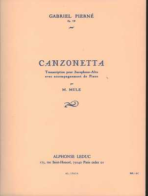 Canzonetta - Gabriel Pierne - Alto Saxophone Marcel Mule Alphonse Leduc