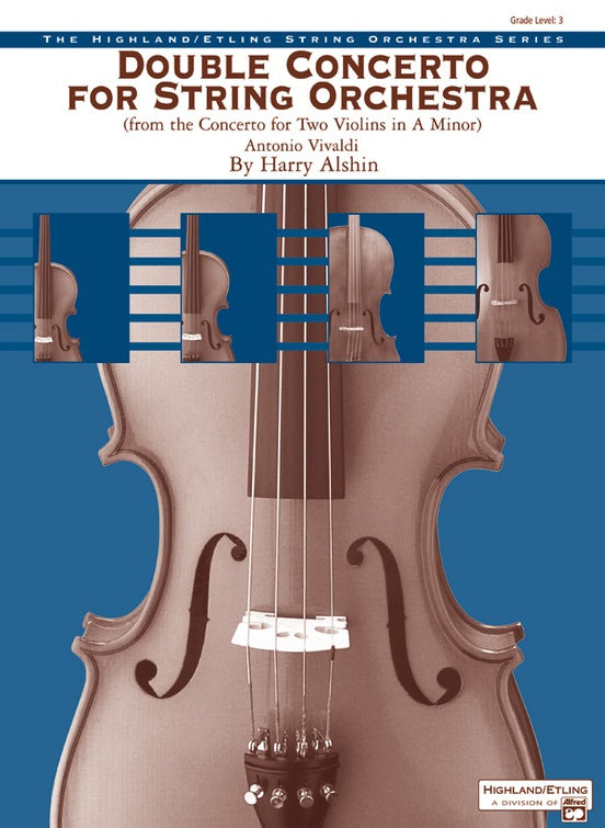 Double Concerto for String Orchestra from Concerto for Two Violins in A Minor – String Orchestra Conductor Score & Parts (Digital Download)