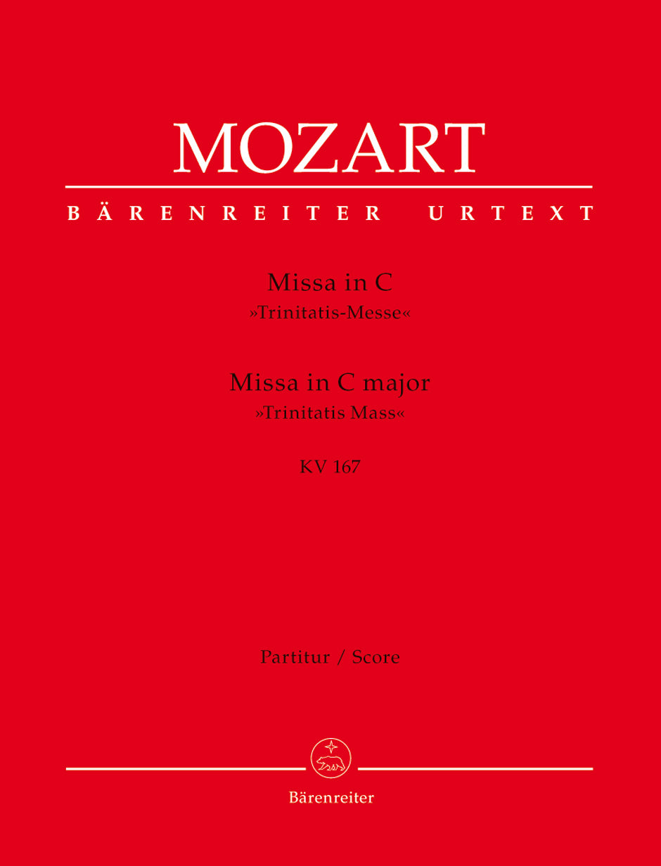 MASS IN C K167 (TRINITATIS) FULL SCORE MOZART