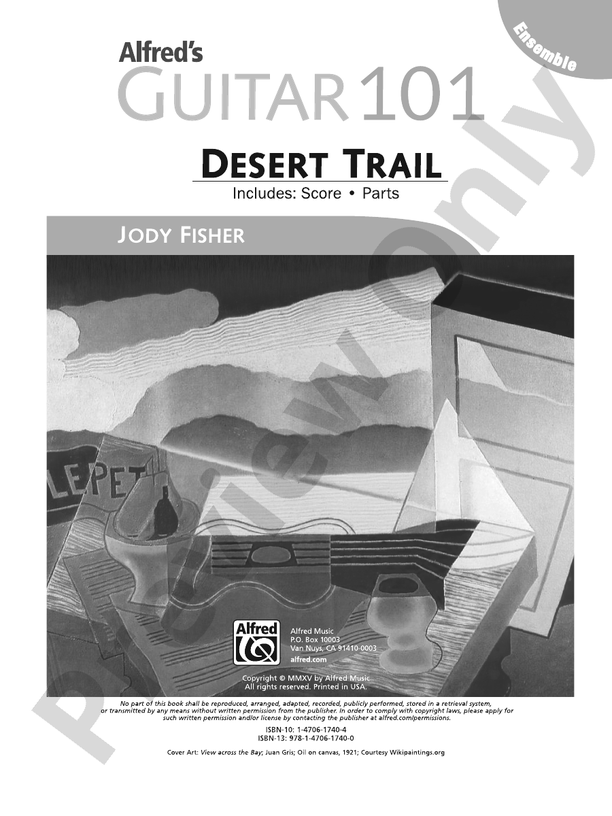 Alfred's Guitar 101, Ensemble: Desert Trail - Guitar Ensemble (Digital Download)
