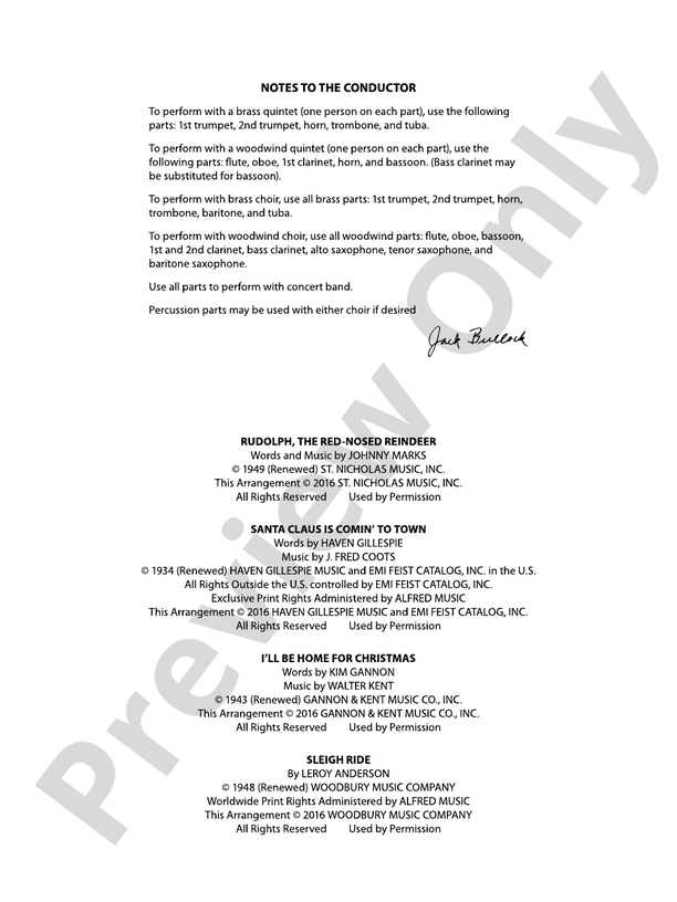 Happy Holidays---Vol. 3 - Concert Band Conductor Score & Parts (Digital Download)