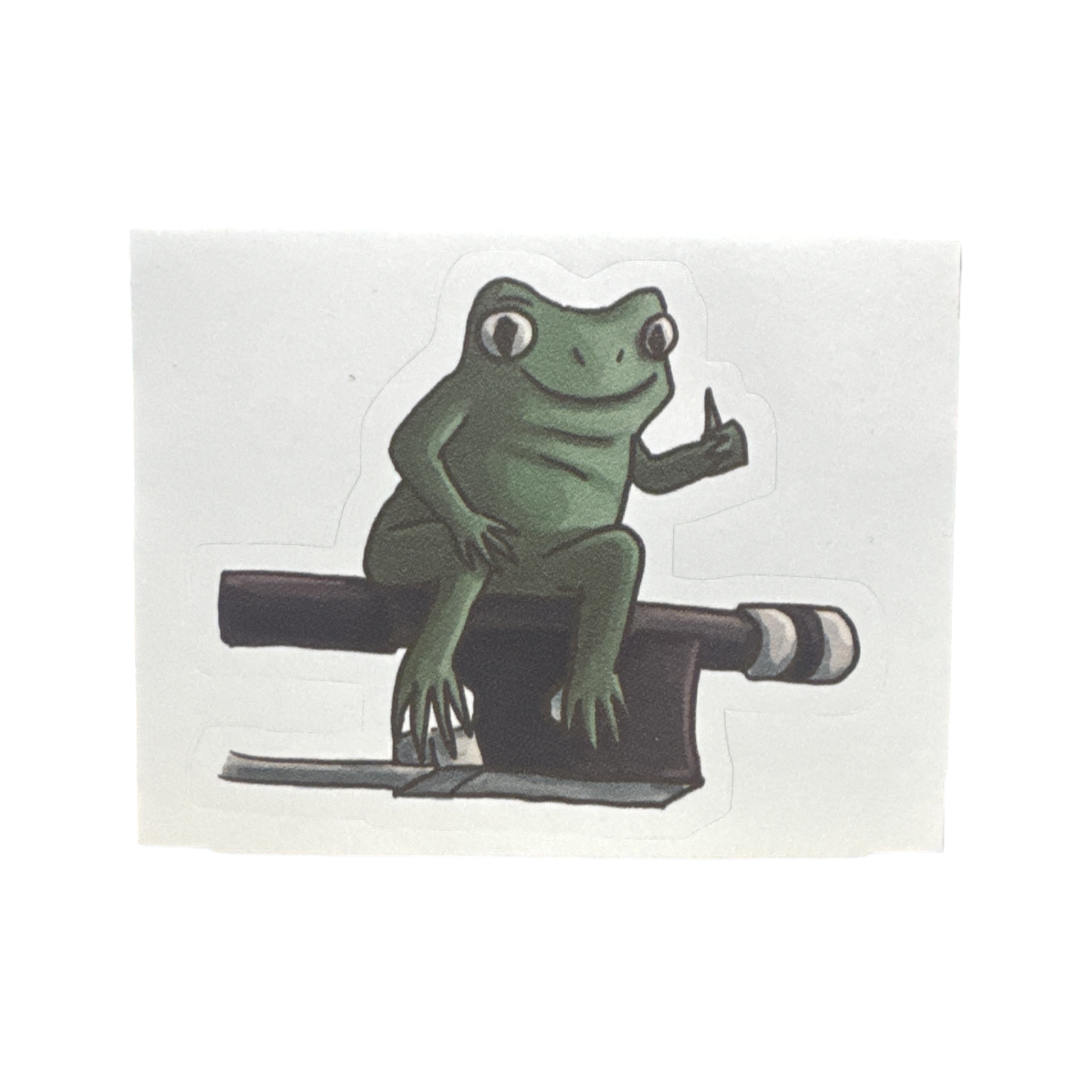 Frog on a Frog Sticker