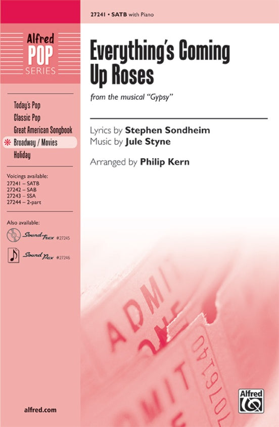 Everything's Coming Up Roses (from Gypsy) – SATB Choral Octavo (Digital Download)
