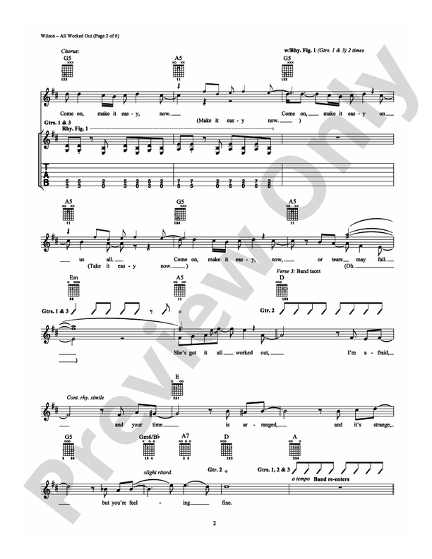 All Worked Out - Guitar TAB (Digital Download)
