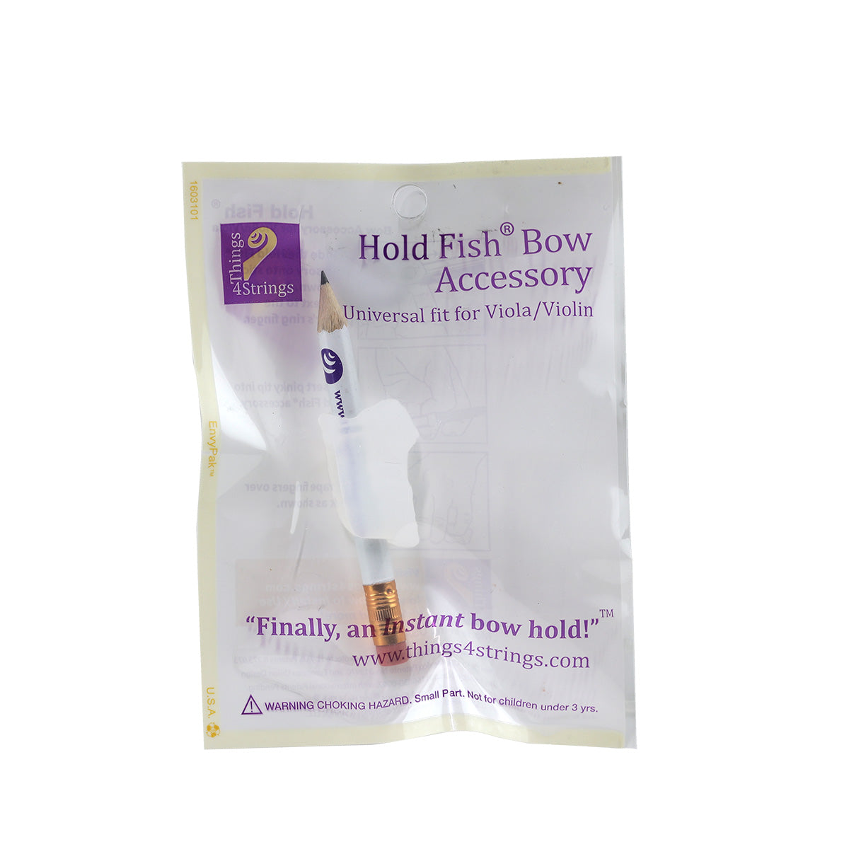 Things 4 Strings Bow Hold Fish Frosty Clear