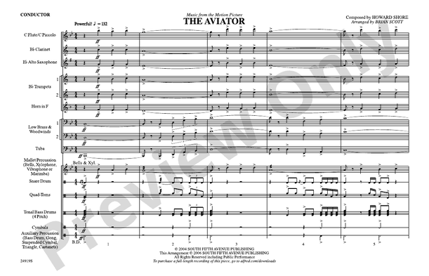 The Aviator – Marching Band Conductor Score & Parts (Digital Download)