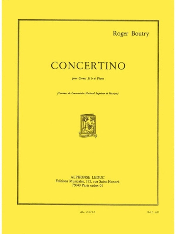 Concertino for Trumpet & Piano - Boutry - Alphonse Leduc AL23741