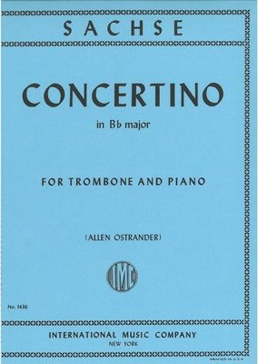 Concertino in Bb major - for Trombone and Piano - Ernst Sachse - Trombone IMC