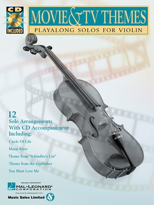 Movie & TV Themes - Play-Along Solos for Violin - Various - Violin Hal Leonard /CD