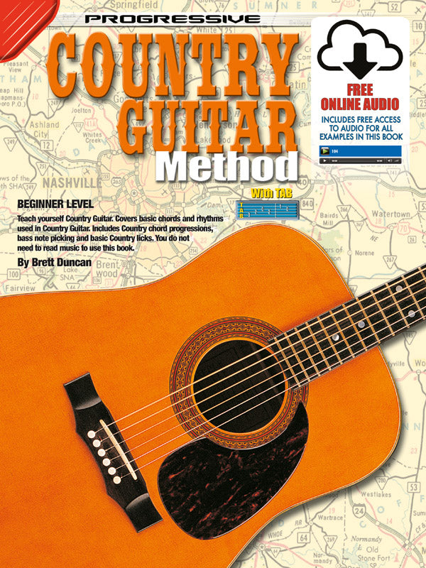 Progressive Country Guitar Method Bk/OLA
