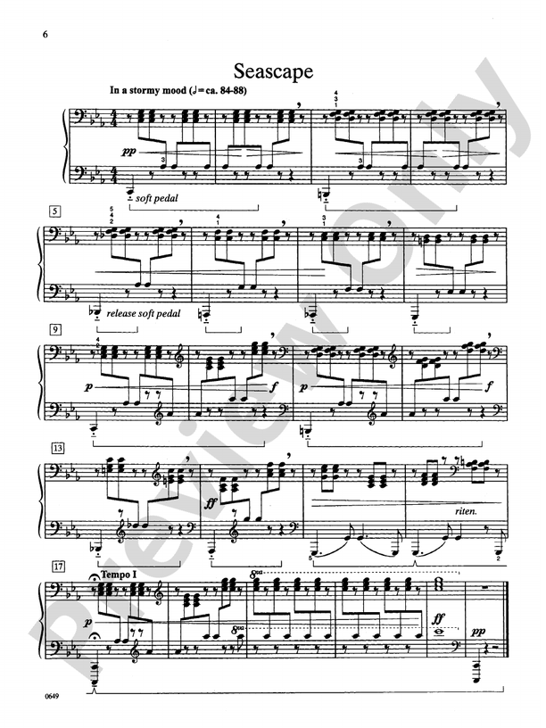 Seascape - Piano Solo (Digital Download)