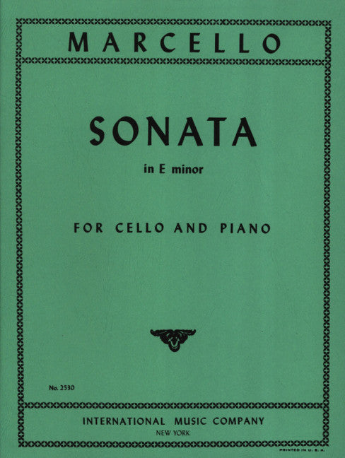 Sonata in E minor Cello/Piano