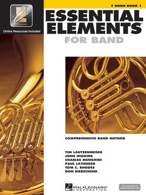 Essential Elements for Band Book 1 - French Horn Sheet Music/EEi Online Resources by Menghini/Bierschenk/Higgins/Lavender/Lautzenheiser/Rhodes Hal Leonard 862576