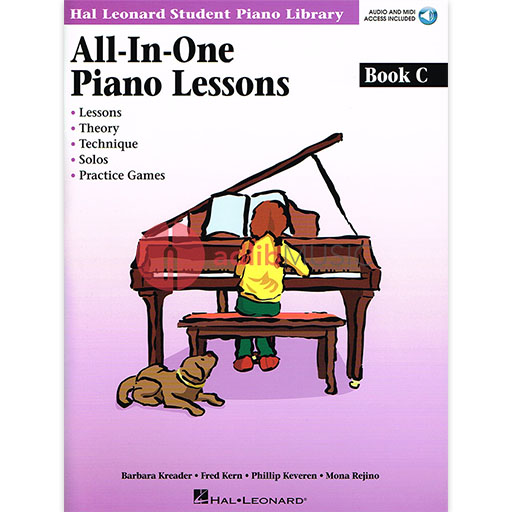 Hal Leonard Student Piano Library All-In-One Piano Lessons Book C - Piano/Audio Access Online byKreader/Kern/Rejino/Keveren Hal Leonard 296851