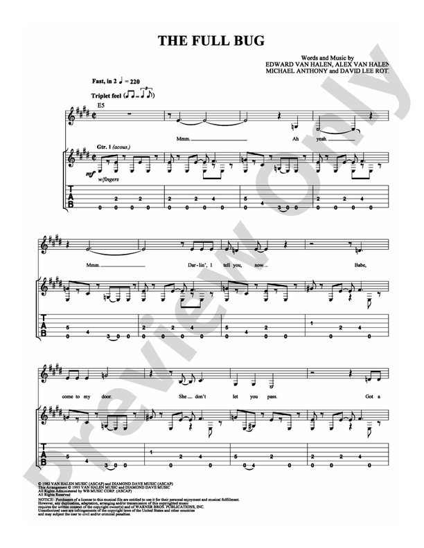 The Full Bug - Guitar TAB (Digital Download)