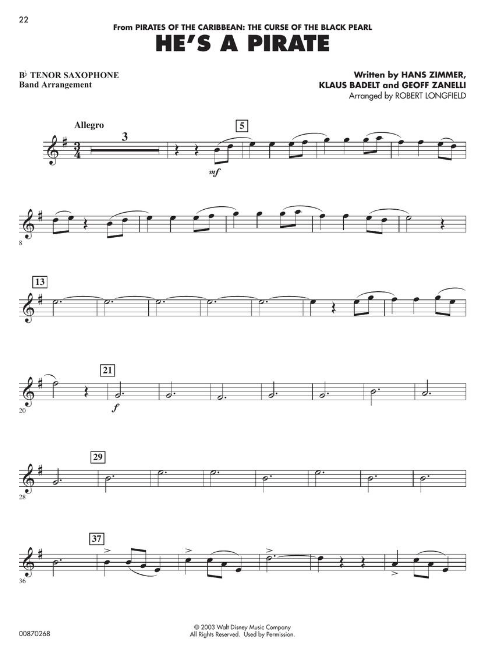 Essential Elements Disney Favorites - Tenor Saxophone - Hal Leonard