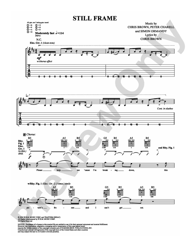 Still Frame - Guitar TAB (Digital Download)