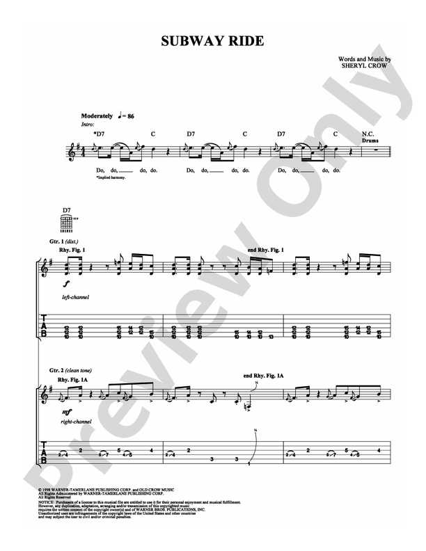 Subway Ride - Guitar TAB (Digital Download)