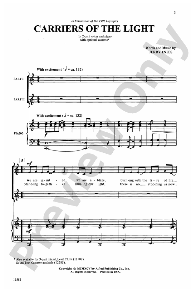 Carriers of the Light – 2-Part Choral Octavo (Digital Download)