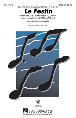 Le Festin - (from Ratatouille) - SATB Hal Leonard Choral Score Octavo