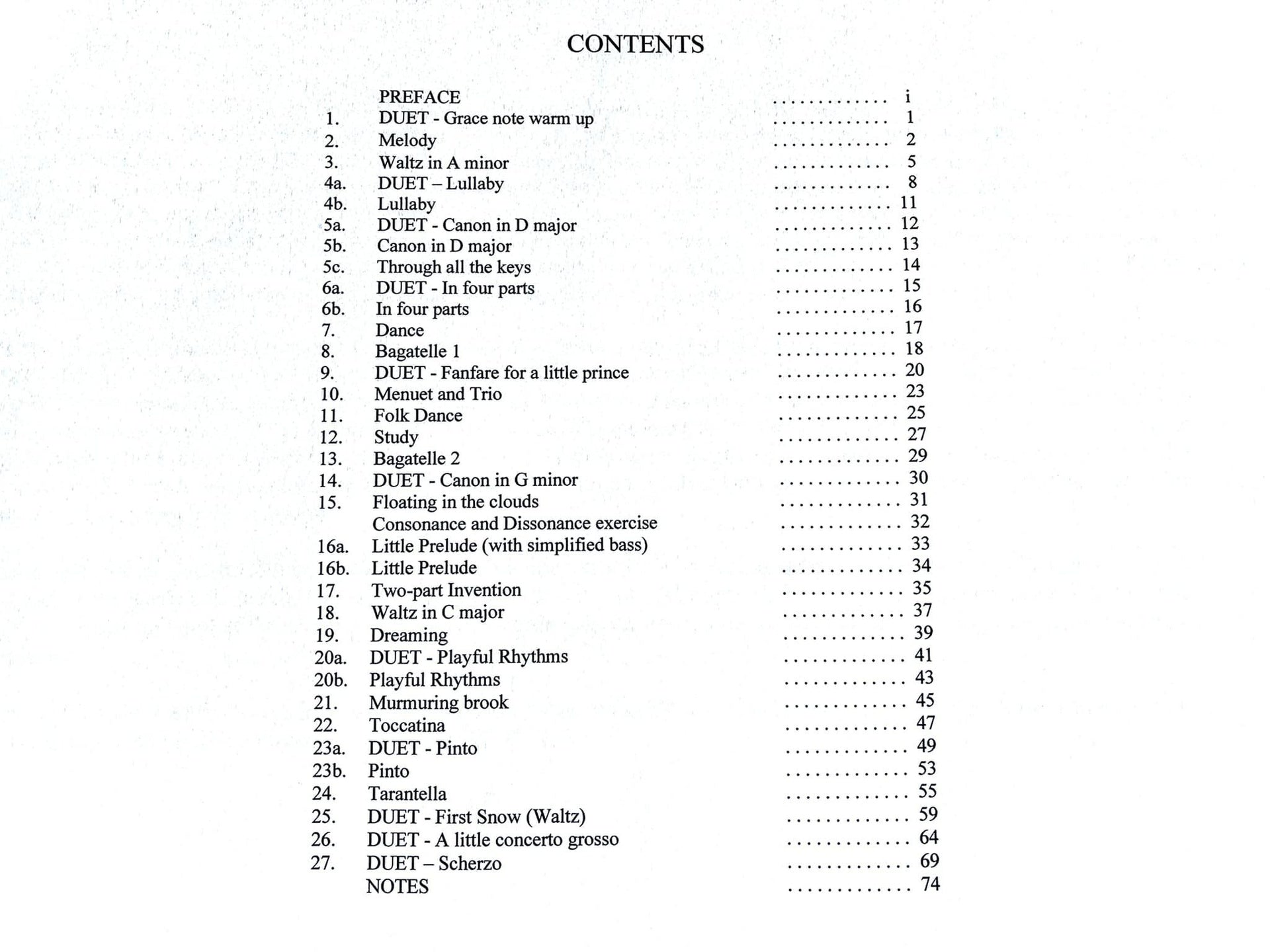 Monorosi - Clavier-Büchlein (Little Piano Book) Op2 2022 - Piano Solo La Folia