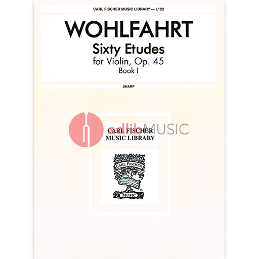Sixty Etudes for Violin Op 45 Book 1
