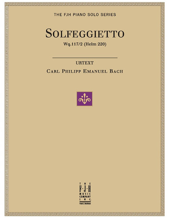 C P E Bach - Solfeggietto - Piano (Digital Download)
