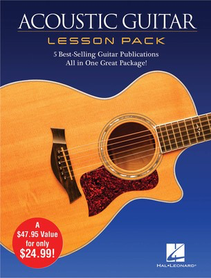 Acoustic Guitar Lesson Pack - 5 Best-Selling Guitar Publications in One Great Package! 4 Books and 1 - Guitar Various Hal Leonard Package